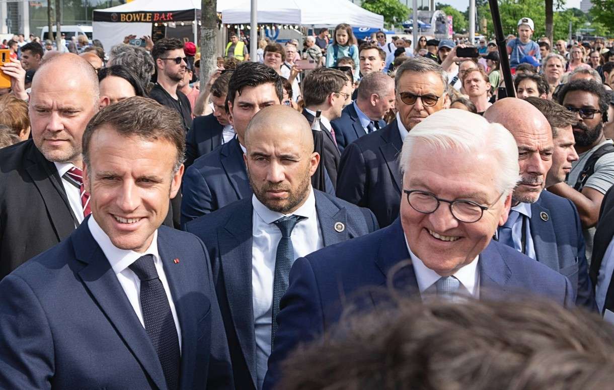 "Nous sommes le couple franco-allemand": Macron in Berlin