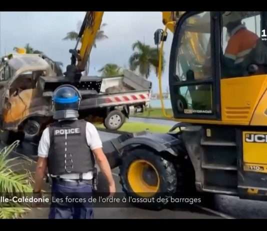 Unruhen in Neukaledonien: Über 600 Gendarmen im Einsatz zur Räumung der Straßen Neukaledonien_Strassensperren_ScreenF2