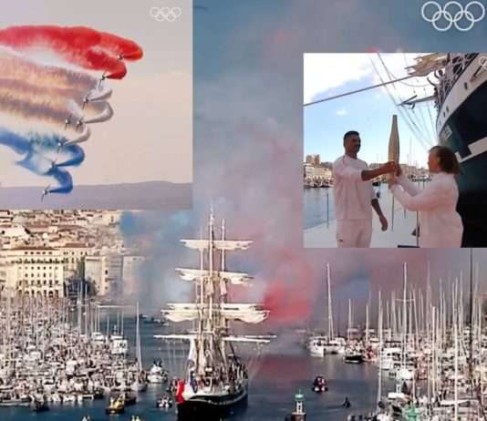 Olympische Flamme startet in Marseille: Ein Feuer der Vorfreude OlympischeFlamme_Marseille_ScreenX