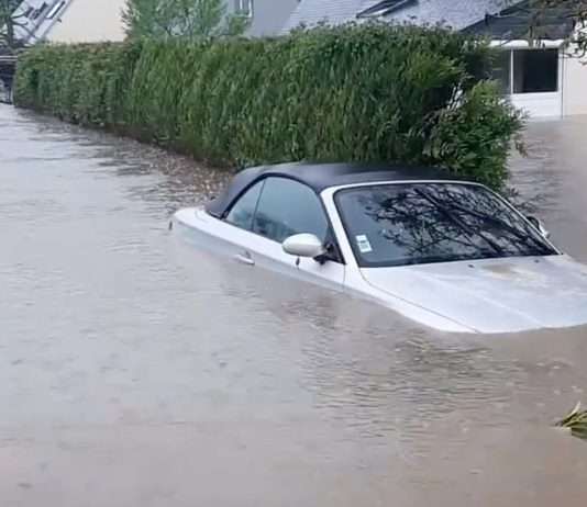 Wetterkapriolen in Frankreich: Temperatursturz und heftige Unwetter Überschwemmungen_Calvados_ScreenX
