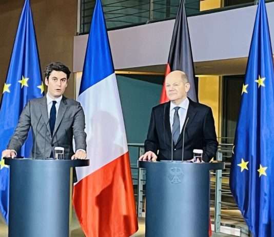 Gabriel Attal: Frankreichs Jüngster Premierminister AttalScholzBerlin20240205