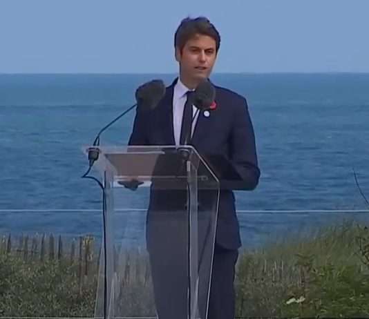 80 Jahre D-Day: „Was das Schlimmste in Frankreich verhindert hat, ist Europa“, sagt Gabriel Attal Attal_Utah-Beach_ScreenX
