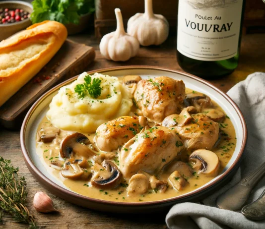 Poulet au Vouvray: Ein kulinarisches Meisterwerk aus dem Herzen Frankreichs Poulet-au-Vouvray