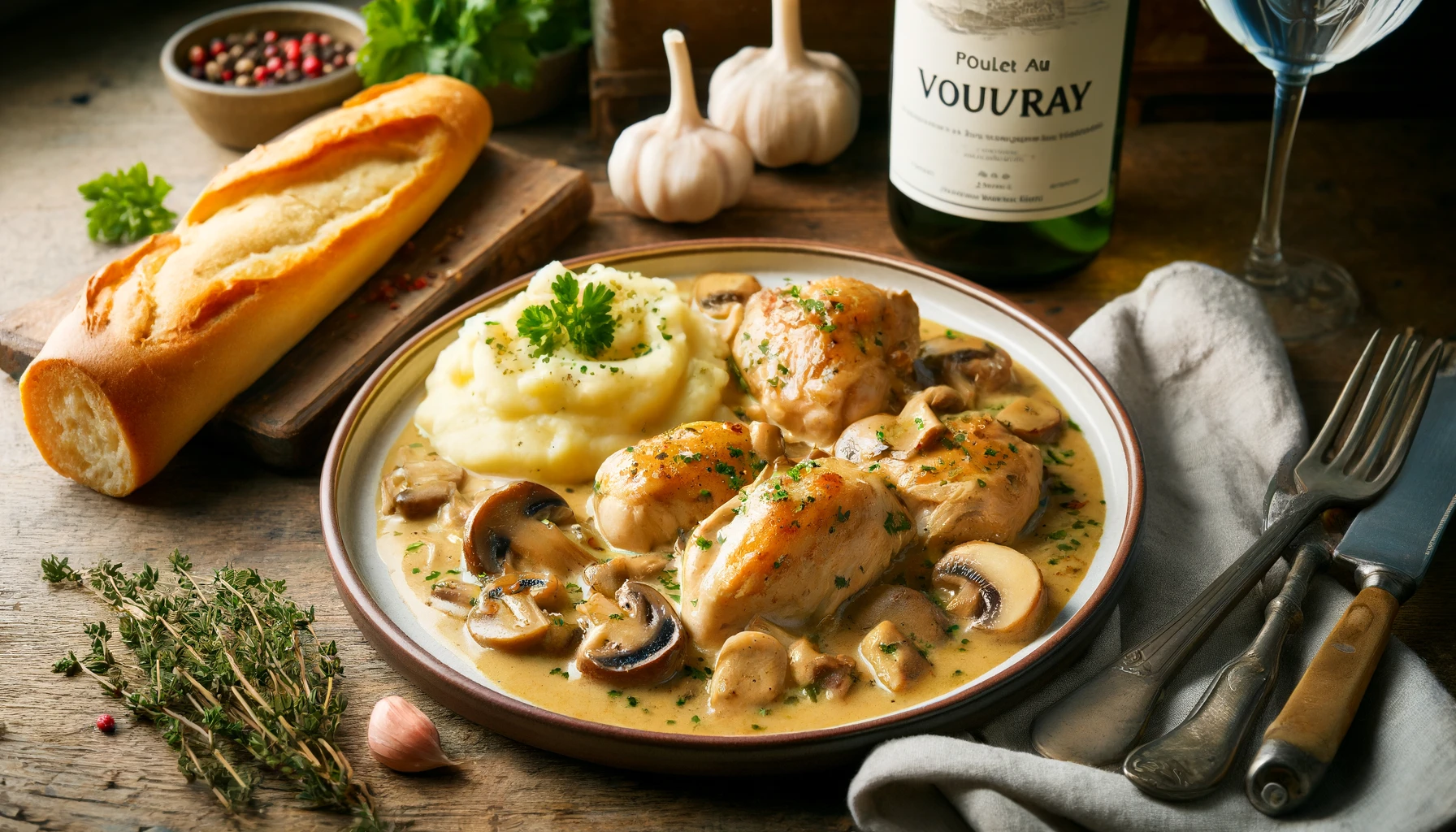 Poulet au Vouvray: Ein kulinarisches Meisterwerk aus dem Herzen Frankreichs