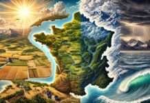 Klimawandel in Frankreich: Gefährdete und sichere Regionen für die Zukunft Illustration_Klimawandel_Frankreich