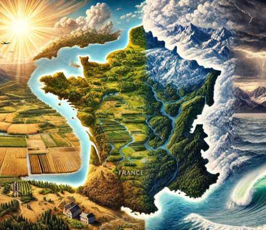 Klimawandel in Frankreich: Gefährdete und sichere Regionen für die Zukunft Illustration_Klimawandel_Frankreich