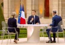 Macron im Interview: Mirage-Kampfflugzeuge für die Ukraine, Gaza und die Europawahl Macron_TV-Interview_ScreenX