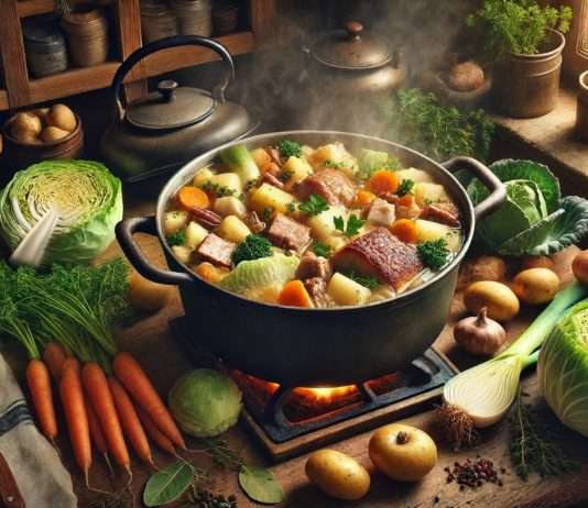 Potée Limousine: Ein Traditionelles Französisches Eintopfgericht Potee-Limousine