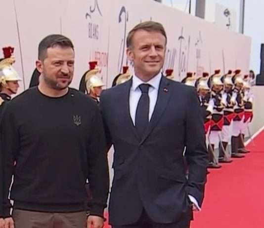 Wolodymyr Selenskyj in Frankreich: Ein Präsident auf Mission Selenskyj_Macron_ScreenFI