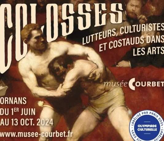 Kolosse im Musée Courbet: Eine Reise durch Kunst und Athletik Ausstellung_Plakat_Courbet