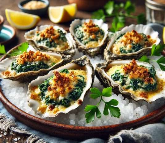 Austern à la Rockefeller: Herkunft, Geschichte und Rezept Austern_a_la_Rockefeller