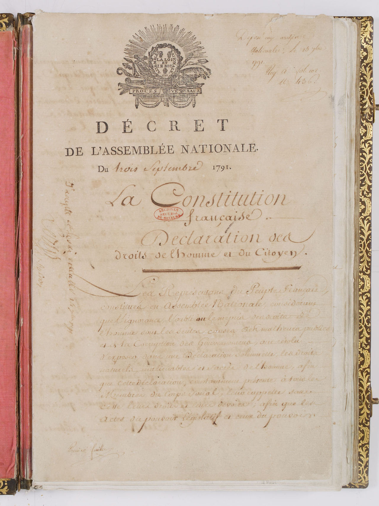 Die Geburt der Freiheit: Die Erste Französische Verfassung von 1791