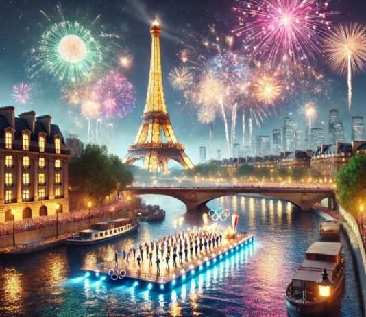 Paris 2024: Wer wird bei der Eröffnungszeremonie dabei sein? Eröffnungszeremonie_Seine_Illustration