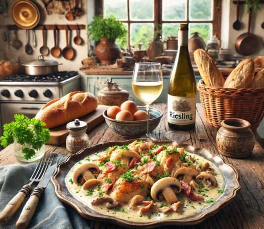 Die großartige Küche des Elsass: Coq au Riesling Coq_au_Riesling