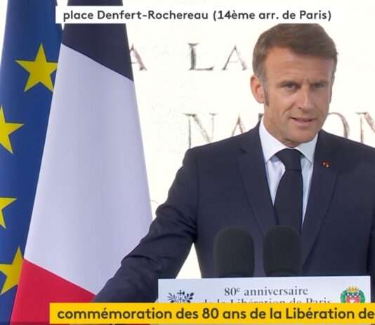 80 Jahre Befreiung von Paris: Macron betont einen „endlosen Kampf gegen den Hass“ Macron_Liberation_Paris_ScreenF2