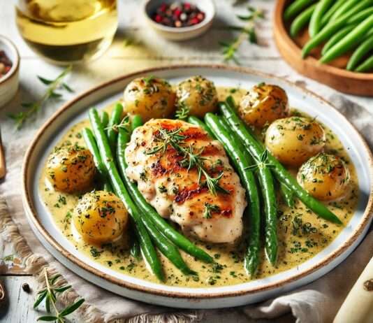 Poulet à l’Estragon: Ein ideales Sommergericht der klassischen französischen Küche Poulet-a-l-Estragon