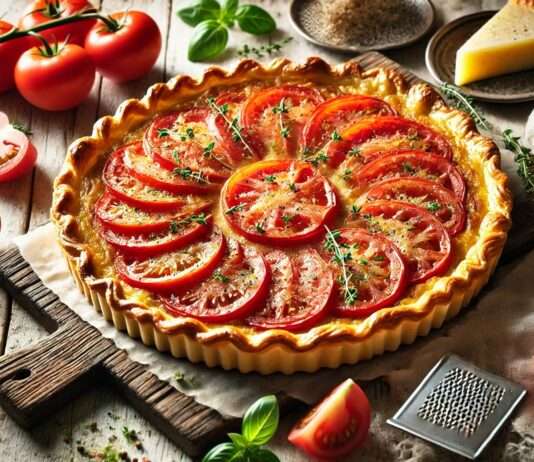 Tarte à la Tomate: Ein Köstlicher Französischer Tomatenkuchen Tarte-a-la-Tomate