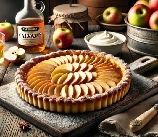 Tarte Normande: Eine traditionelle französische Apfeltarte aus der Normandie Tarte_Normande