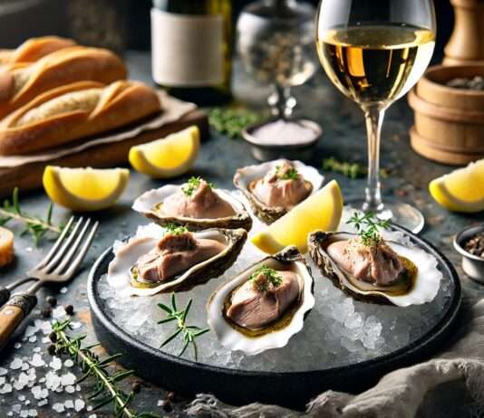 Austern mit Foie Gras: Eine luxuriöse Fusion der französischen Kulinarik Austern-Foie-Gras