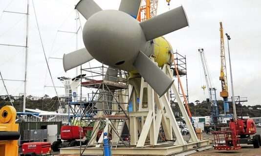 Ärmelkanal: Zwei Hydroturbinen-Projekte auf Eis – Unsicherheit nach Regierungswechsel Wasserturbine