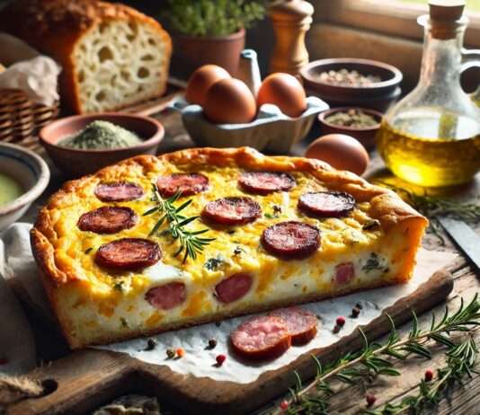 Frittata mit Figatellu und Brocciu: Ein kulinarisches Erbe Korsikas Frittata-mit-Figatellu-und-Brocciu