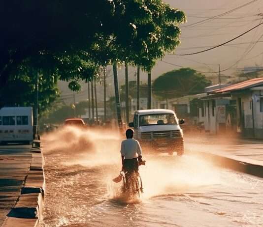 Wie der Klimawandel Taifune intensiviert hat – eine alarmierende Studie liegt vor Hurrikan-Illustration
