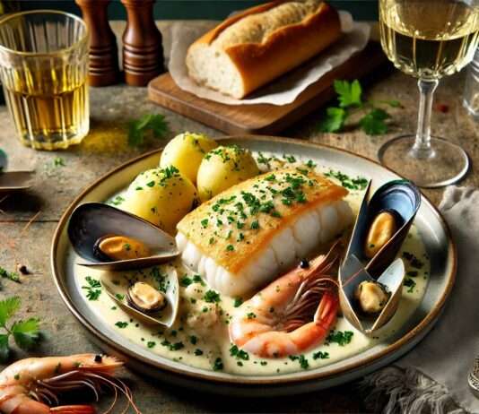 Cabillaud à la Dieppoise: Ein Klassiker der Normandie Cabillaud-a-la-Dieppoise