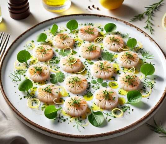Carpaccio de Saint-Jacques: Ein Meisterwerk der französischen Haute Cuisine Carpaccio_St-Jacques