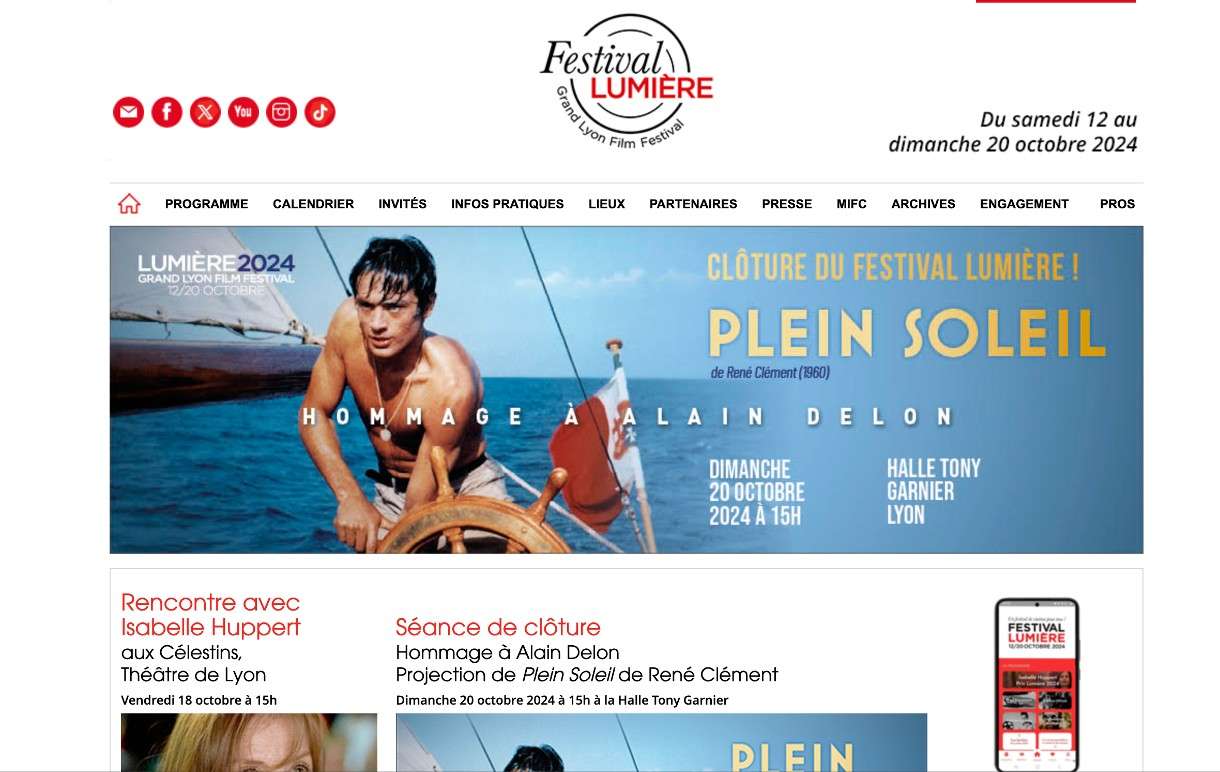 Festival Lumière 2024: Eine Hommage an das Kino in Lyon