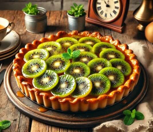 Kiwi-Tarte Tatin: Eine moderne Interpretation eines französischen Klassikers Kiwi-Tarte-Tatin