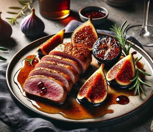 Magret de Canard aux Figues: Eine köstliche Verbindung von Entenbrust und Feigen Magret-de-Canard-aux-Figues