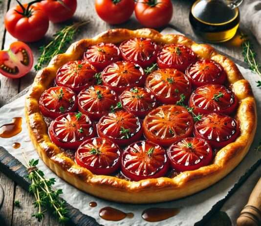 Französisch-Vegetarisch: Die Eleganz der Tarte Tatin aux Tomates Tarte-Tatin-au-Tomates