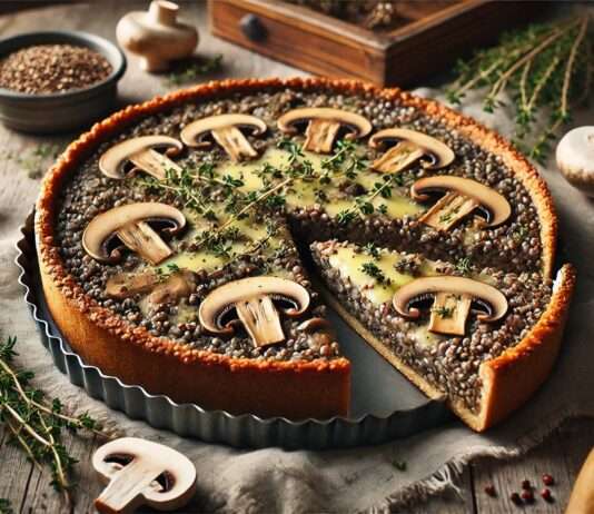 Tourte au Sarrasin et Champignons: Ein rustikales Wintergericht aus dem Norden Frankreich Tourte-au-Sarrasin-et-Champignons