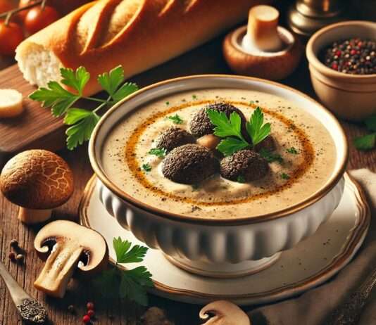 Velouté de Cèpes: Die samtige Seele des französischen Herbstes Veloute-de-cepes