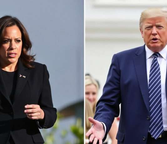 Präsidentschaftswahl in den USA: Auch Frankreich blickt gespannt über den Atlantik Harris_Trump