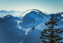 Tödlicher Unfall eines Gleitschirmfliegers im Mont-Blanc-Massiv Parapante