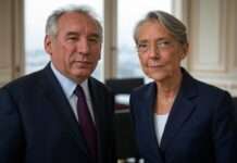 Tanz der gekränkten Egos: Die jüngste Auseinandersetzung zwischen Élisabeth Borne und Gérald Darmanin Bayrou_Borne_Illustration