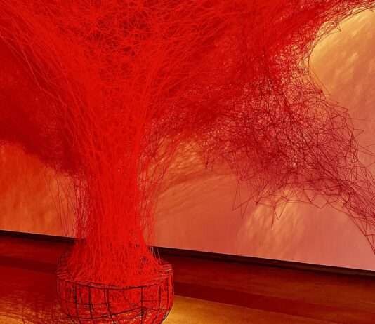 Chiharu Shiota: Die Magie verwobener Fäden im Grand Palais Chiharu_Shiota’s_The_Soul_Trembles_exhibition_QGOMA,_11