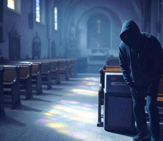 Kirchen als Zielscheiben: Neue Welle von Diebstählen und Plünderungen Diebstahl_Kirchen_Illustration