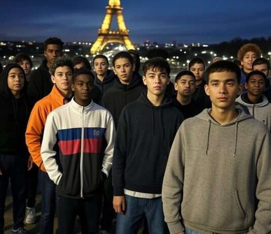 Bandenkriminalität in Paris: Eine wachsende Krise unter den Jugendlichen Jugendbanden_Paris_Illustration