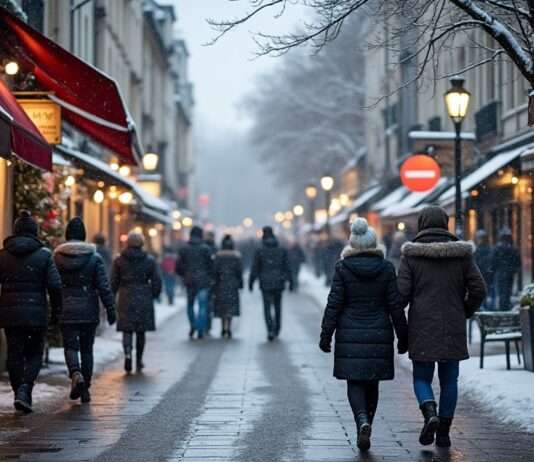 Politische Krise in Frankreich: Die Reaktionen der Bevölkerung Menschen_Strasse_Winter