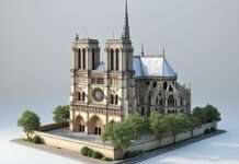 Wie KI und moderne Technologien Notre-Dame zu neuem Leben verhalfen Notre-Dame_Modell_Illustration