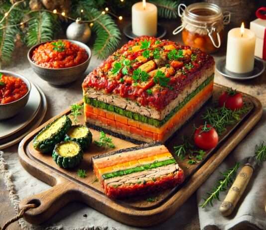 Leckere Resteverwertung nach Weihnachten: Ratatouille-Terrine mit Weihnachtsbraten-Resten Ratatouille_Terrine