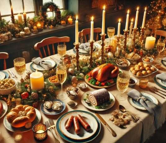 Der kulinarische Unterschied zwischen Deutschen und Franzosen am 24. Dezember Weihnachtsessen