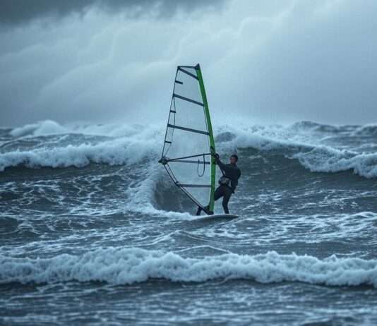 Ideale Wellen: Wie die Bretagne zur neuen Surf-Hochburg Frankreichs wurde Windsurfer_Illustration