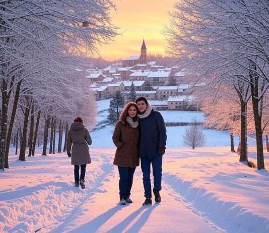 Wintersonnenwende: Dunkelheit, Licht und Traditionen in Deutschland und Frankreich Winter_Illustration