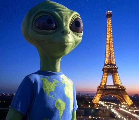 Sind wir alle Außerirdische? Asteroidenproben liefern Hinweise auf die Bausteine des Lebens Alien_Paris_Illustration