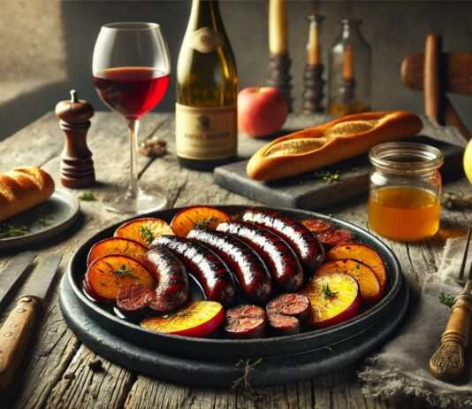 Aus den Bouchons von Lyon: Boudin Noir aux Pommes – Eine Hommage an die Tradition Boudin-noir-aux-Pommes