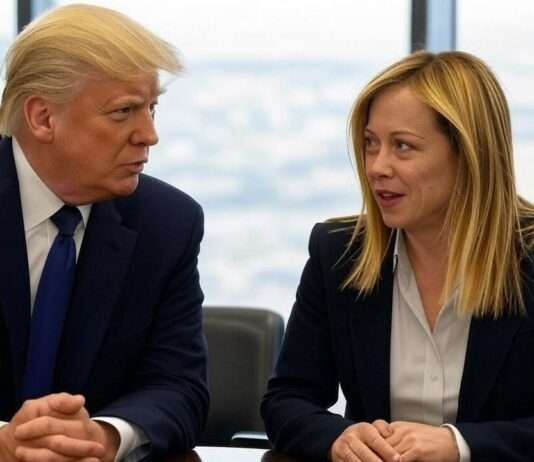 Trump und Meloni: Treffen in Florida Donald_Trump-Giorgia_Meloni-Illustration