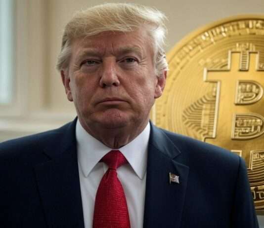 Trumps Zollpolitik erschüttert die Kryptowährungsmärkte Donald_Trump_Bitcoin_Illustration